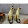 Image 5 : Catnapping Collector Plate With Stand and Large Collection of Ceramic Cats Including Franklin Mint