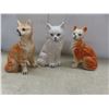 Image 6 : Catnapping Collector Plate With Stand and Large Collection of Ceramic Cats Including Franklin Mint