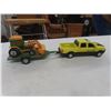Image 6 : John Deere Truck and Trailer by Buddy L With John Deere Tractor and Trailer and International Truck