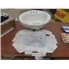 Image 1 : New White Oval Drop In Sink 20" x 17"