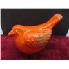 Image 4 : Mid Century Orange Art Pottery Bird Figurine Tallest 8" H