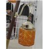 Image 7 : Mid Century Modern Vintage Pole Lamp With 3 Amber Globe Lights