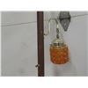 Image 8 : Mid Century Modern Vintage Pole Lamp With 3 Amber Globe Lights