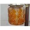Image 9 : Mid Century Modern Vintage Pole Lamp With 3 Amber Globe Lights