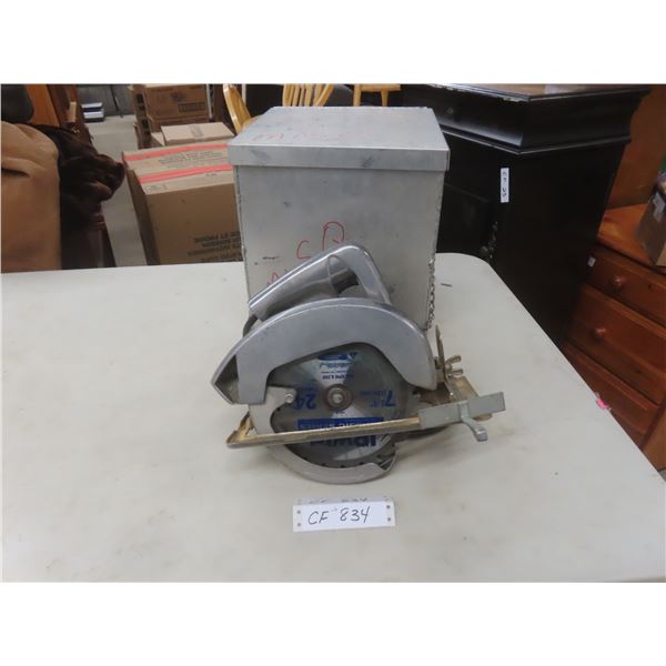 Artisan 7 1/2" Circular Saw With Homemade Metal Case