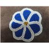 Image 4 : Pair of Beaded Moccasins Sole 8 3/4" With Beaded Leather Pouch, 2 Leather Bracelets, and 4" Bone Pi