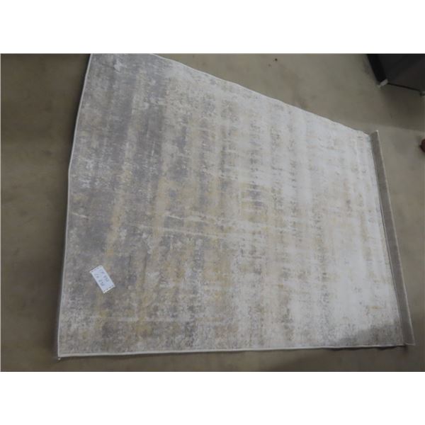 Area Rug 61" x 90" in Greys and Gold