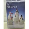 Image 5 : Christmas Decor: Hand Painted Snowman and Set of 3 Snowmen
