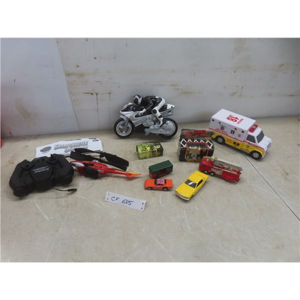 Sharp Shooter RC, Boston Bruins 1999 Die Cast Mini Zambonis, Stars Racing, Ambulance +