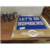 Image 1 : Lets Go Bombers Blanket 60" x 28", Brady Oliveira Bobblehead, 2 Plastic Snap-On Mugs