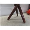 Image 6 : Leather Tooled Tripod Folding Stool With Camel Design and Framed Elephant Picture 13 1/2" x 13 1/2"