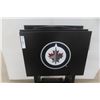 Image 2 : 3-Piece Winnipeg Jets TV Table Set With Rack.