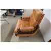 Image 4 : Leather or Leather-Style Swivel Rocker Living Room Chair.