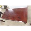Image 4 : Leather or Leather-Style Storage Ottoman With Hinged Top 19" x 29" x 24".