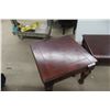 Image 9 : Leather or Leather-Style Storage Ottoman With Hinged Top 19" x 29" x 24".