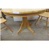 Image 2 : Pedestal Table 29" High, 42" Diameter With 3 Chairs.