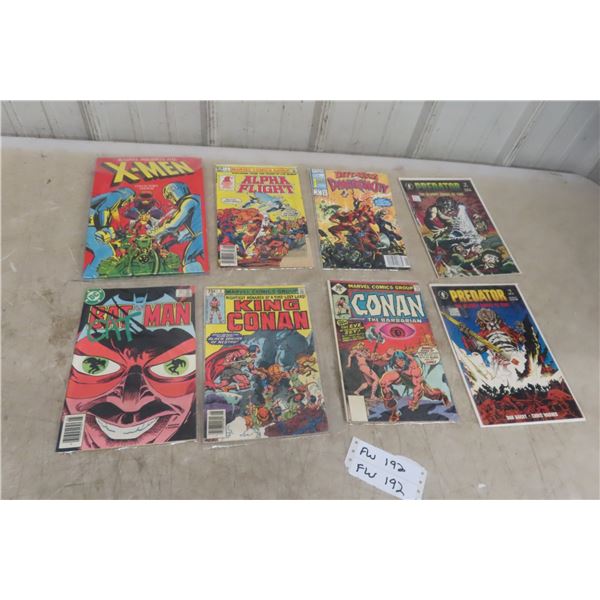 8 x Vintage Comics