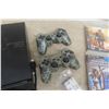 Image 3 : PS3 Console With 12 Games, 3 Controllers and Power Source Plug New Battery - Working Condition!