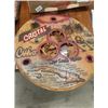 Image 3 : SS Chevy Painted on Leather 36" x 48", Wood Dagger Display, Tray and Cup