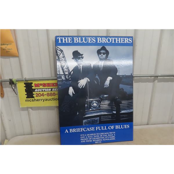 Blues Brothers Picture on Wood Board 24" x 34"