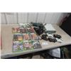 Image 1 : Xbox 360 Console With 11 Games, 5 Controllers, Power Pack and Power Supply - Working Condition!