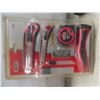 Image 2 : 2 New Husky Molded Mini Mouth Bag, Jobmate Utility Knives, 1/4" Ratchet, Socket Driver Bits and Mas
