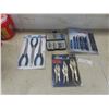 Image 1 : New Mastercraft 3 Piece Long Reach Pliers, 32 Piece Reciprocating Saw Blades, 3 Piece Vise Grips, a
