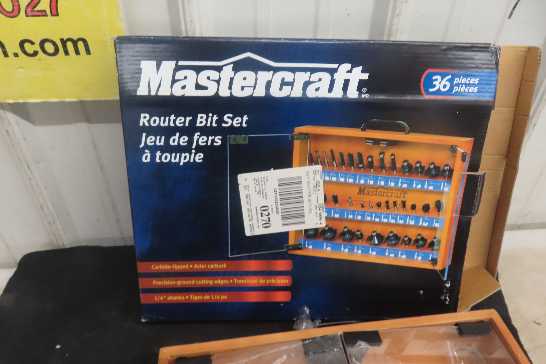 Mastercraft Bit Receiver Mastercraft 36 Piece Router Bit Set With Case and Box - McSherry ...