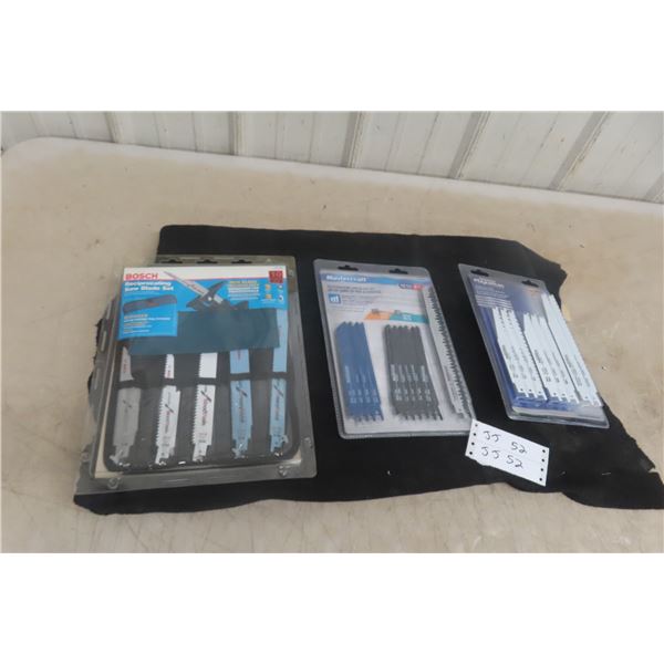 3 Packages New Reciprocating Blades, Bosch and Mastercraft