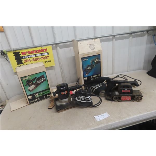 2 Craftsman Power Tools, Belt Vibrate Sander