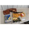 Image 1 : 2 New Carpenter Tools and Nail Belts, 5 x New Tape Measures