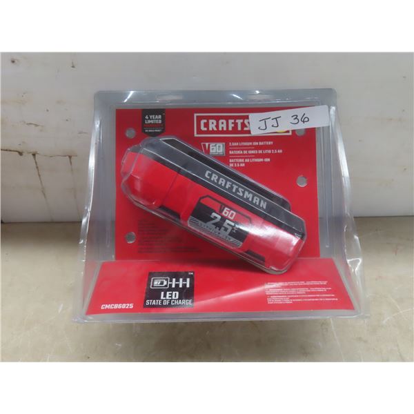 New Craftsman 60V Battery