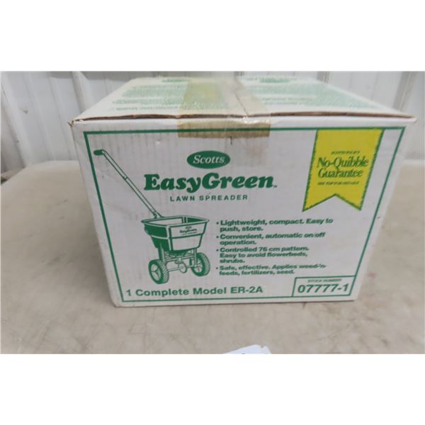 Scotts Easy Green Lawn Spreader (New in Box).