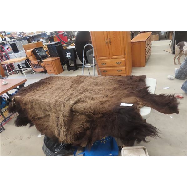 Buffalo Hide 70" x 80".