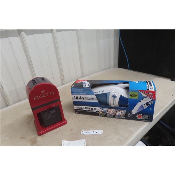New 14.4V Dust Buster and Ice Crusher.
