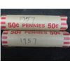 Image 3 : 2 Rolls Of 1957 Canada Pennies