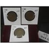 Image 1 : 3 1918 Canada Large Cents