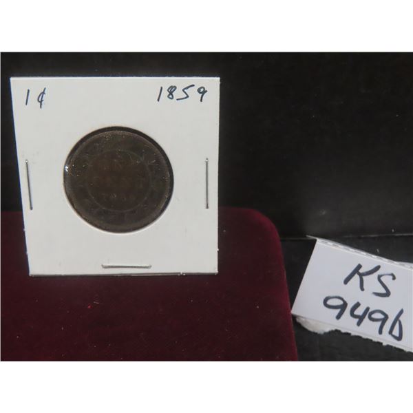 1 1859 Canada Large Cent