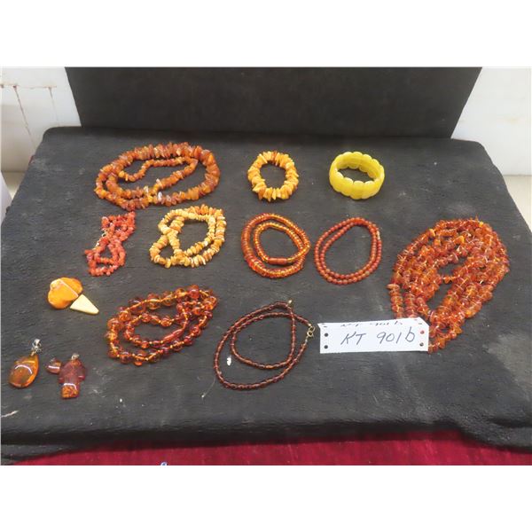 Fashion Amber Jewelry Bracelets Necklaces Pendants