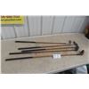Image 1 : 5 Wood Handled Antique Golf Clubs, Audrey Boomer, Spalding, and More