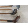 Image 2 : 5 Wood Handled Antique Golf Clubs, Audrey Boomer, Spalding, and More