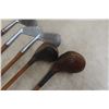 Image 8 : 5 Wood Handled Antique Golf Clubs, Audrey Boomer, Spalding, and More