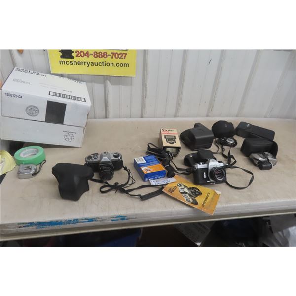 Camera Pentax Spotmatic II and K1000 Polaroid, and More