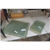 Image 1 : Frosted Type of Glass Antique 6 - 20" x 24" and 7 - Up to 11" x 21"