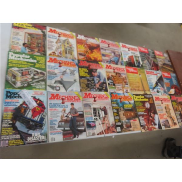 21 Magazines:  Popular Mechanics, Mechanix Illustrated, Popular Science 1970s–80s