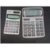 Image 9 : 3 Panasonic Cordless Phones With Chargers and Power Cords, 2 Calculators, Duracell Battery Charger