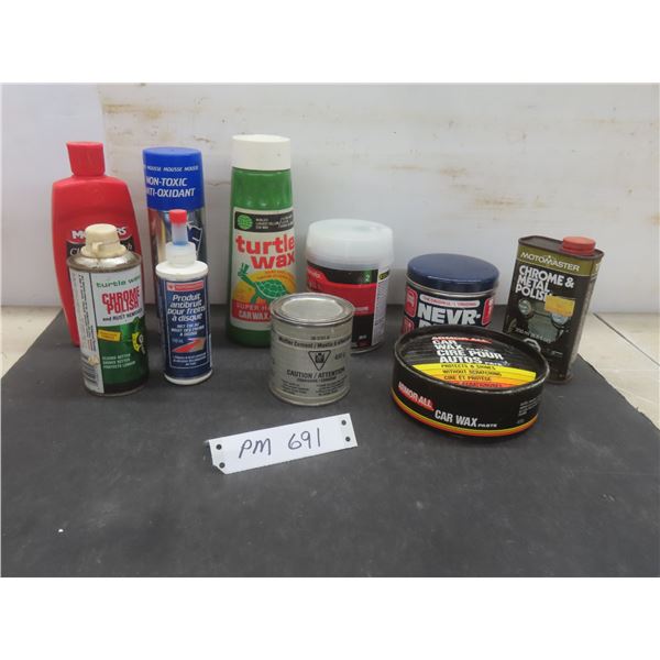 Assorted Car Cleaning Products 50–75 Percent Full and More