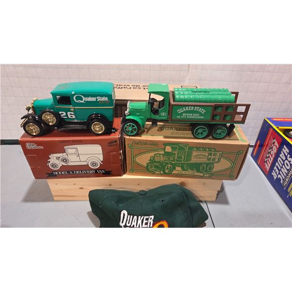 Quaker State 1/34 1925 Kenworth Die-Cast, 1/25 Model A Ford Delivery Van.