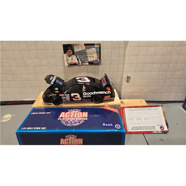 Dale Earnhardt Limited Edition #3 Chevy 1/24 Race Car and Card.
