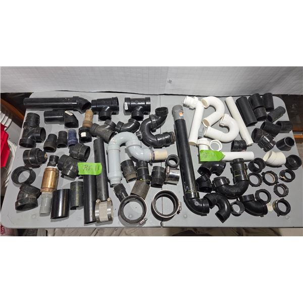 One Metal Drawer With Approx 50 Pieces ABS Fittings.